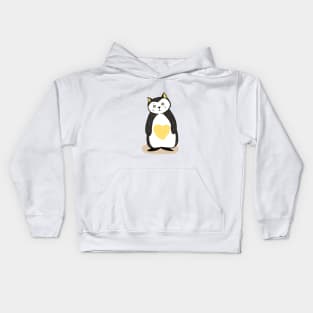 cat penguin Kids Hoodie